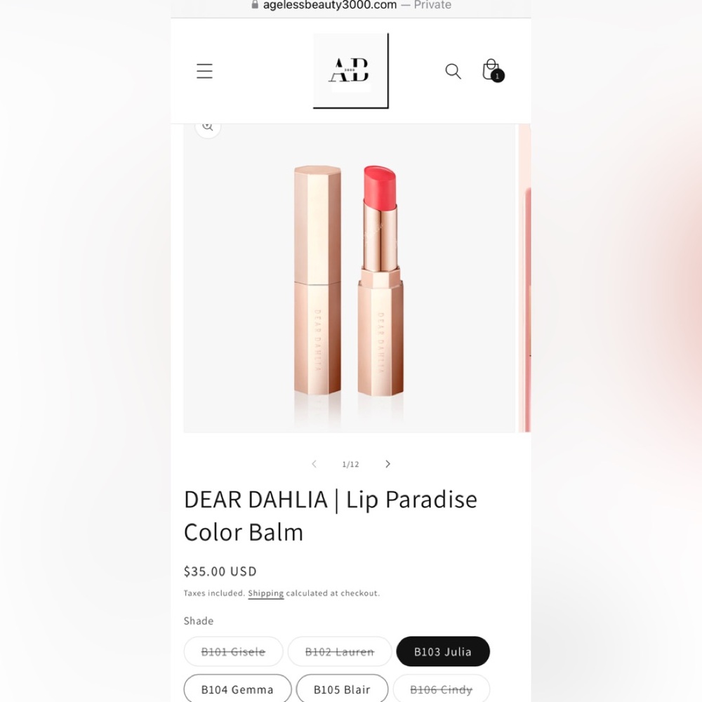 DEAR DAHLIA | Lip Paradise Color Balm
www.agelessbeauty3000.com - Picture 6 of 11
